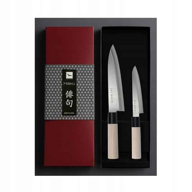 Sada 2 kuchyňských nožů Haiku Home HH27 santoku 18,5 cm a nůž 12 cm