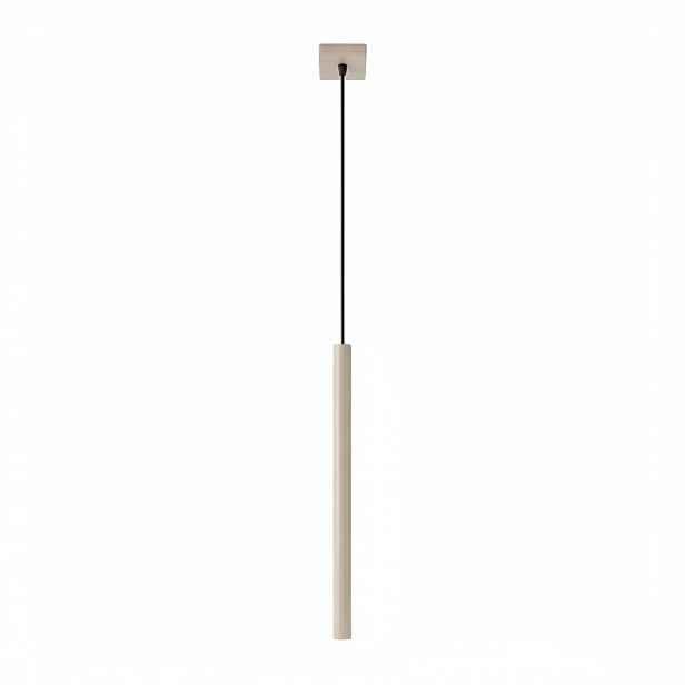 Závěsná lampa dlouhá tuba trubka Pastelo 1 taupe kašmírová Sollux