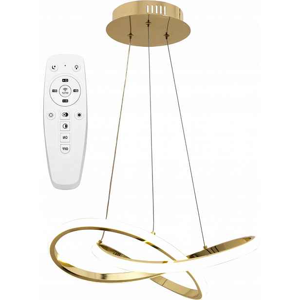 Závěsné Stropní Svítidlo Led Zlatá Moderní Ring s dálkovým ovládáním Toolight