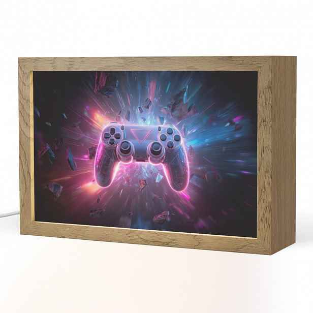 OnlyWow NOČNÍ LAMPIČKA Controller - Neon - Explosion - Abstraktní 30x20 cm