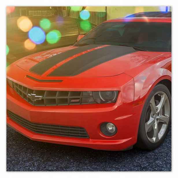 Plakáty 140x140 Chevy Camaro Ss Červené