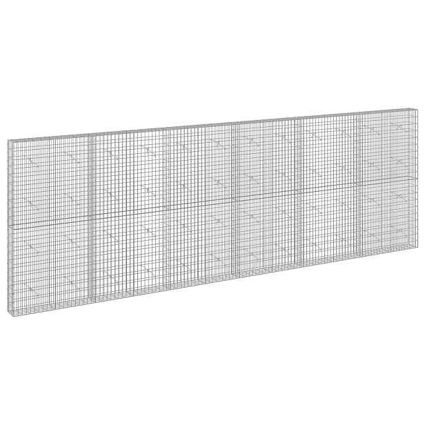vidaXL Gabion s drátem 5 mm a síťkou 5x10 cm 600x20x200 cm