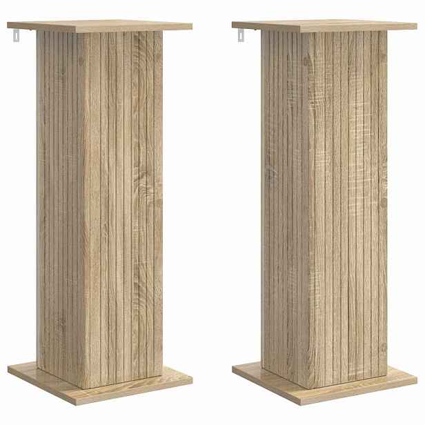 vidaXL Stojan na rostliny 2 ks Dub sonoma 30,5 x 30 x 80,5 cm