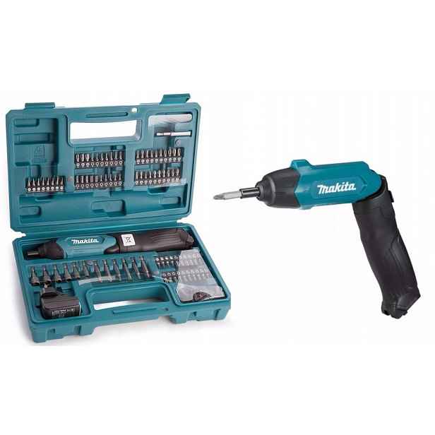 Akumulátorový šroubovák Makita DF001DW baterie 3.6V 6Nm Usb Sada 81 bitů