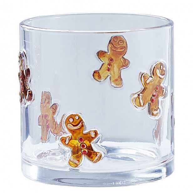 Butlers X-MAS Lucerna perníkový panáček 10 cm - čirá