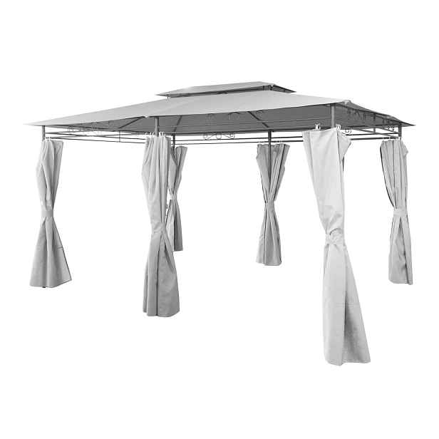 Chomik Zahradní altán GAZEBO | šedá