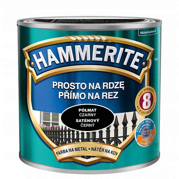 Hammerite Barva na rez 2,5L Černá Polomatná