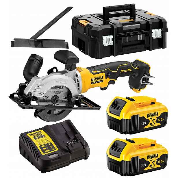 Kotoučová pila 18V 115 mm 2x5 Ah Dewalt DCS571P2