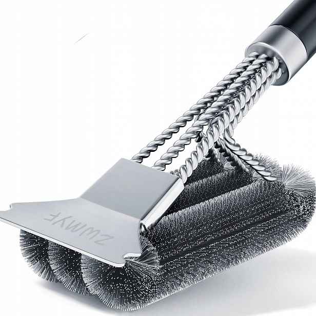 Kartáč Na Čištění Grilu 46 CM S Škrabkou