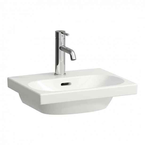 Laufen Lua - Umývátko nábytkové 45x35 cm, s přepadem, otvor pro baterii, LCC, bílá H8150814001041