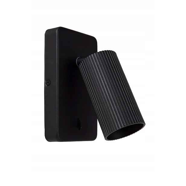 Nástěnné svítidlo reflektorové černé clubs 1xgu10 40w Lucide