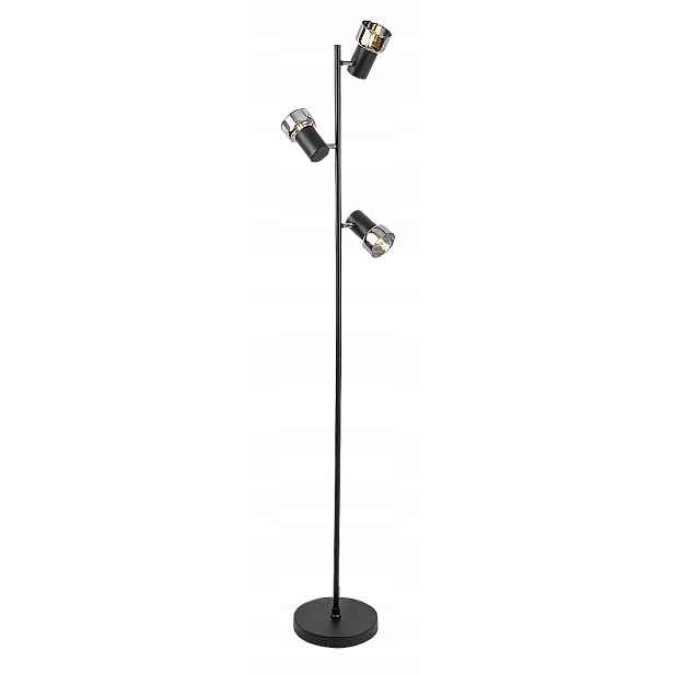 Stojací lampa podlahová moderní černá 3 reflektory 150 cm Rabalux