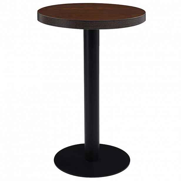 vidaXL Bistro stolek tmavě hnědý 50 cm MDF