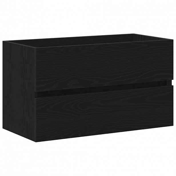 vidaXL Koupelnová skříň Černý dub 80 x 38,5 x 45 cm Kompozitní dřevo