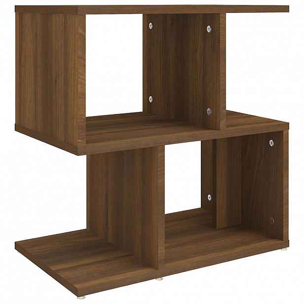 vidaXL Noční stolek hnědý dub 50 x 30 x 51,5 cm kompozitní dřevo
