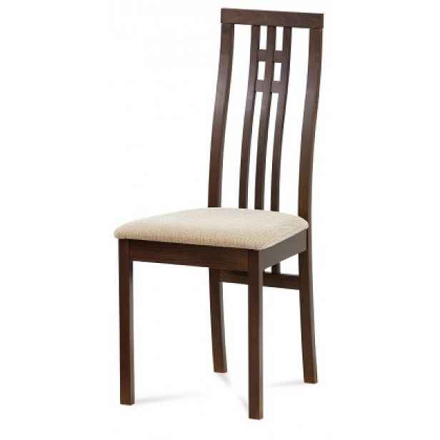 Jídelní židle dřevo / látka Autronic Ořech