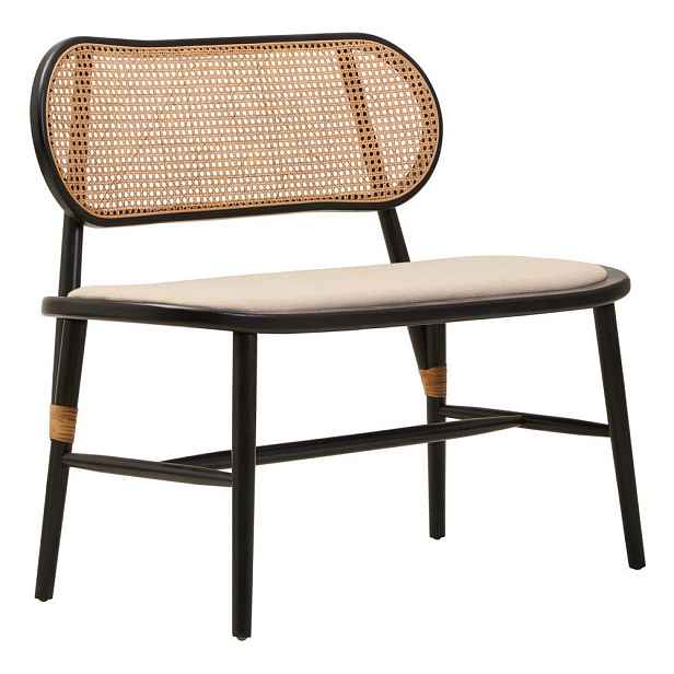 Polstrovaná lavice v přírodní barvě Cebu – Premier Housewares
