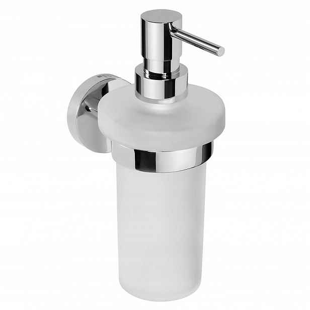 X-round dávkovač mýdla 230ml, mléčné sklo, chrom (XR101) /sm/