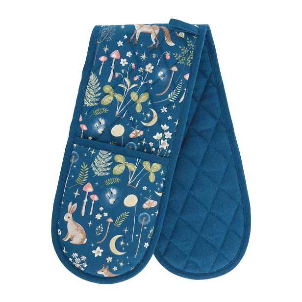 Bavlněná dvojitá kuchyňská chňapka Enchanted Twilight Animals – Catherine Lansfield