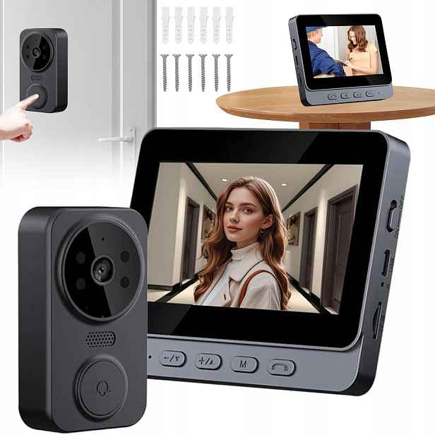 Bezdrátový Zvonek S Kamerou Do Dveří Branky Bt Smart S Dálkovým Ovládáním