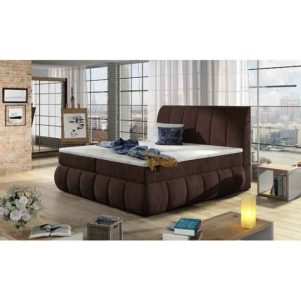 Boxspring Vincenzo Rozměr: 180 x 200 cm, látka: Kronos 6