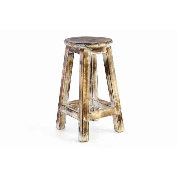 Divero Designová vintage stolička opálená 50 cm