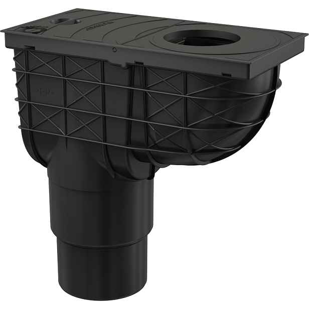 Lapač střešních splavenin DN 100/125 - černá
