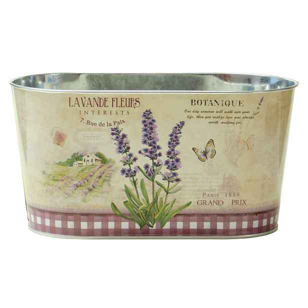 PROHOME - Obal na květináč květy 22,5x11,5x11,5cm