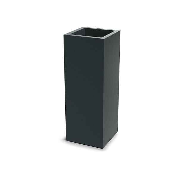 Prosperplast Plastový květináč CUBLASO SQUARE SLIM 29 cm tmavě šedý