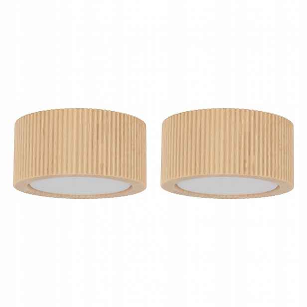 Tk Lighting Sada 2 x spotové nástěnné svítidlo Eve Corte Wood 11441