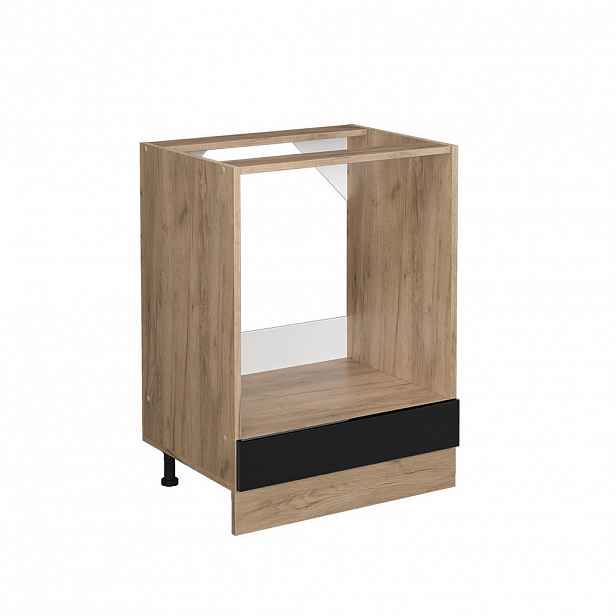 Vicco SKŘÍŇKA NA VESTAVĚNOU TROUBU R-Line Černý vysoký lesk 60 cm bez pracovní desky