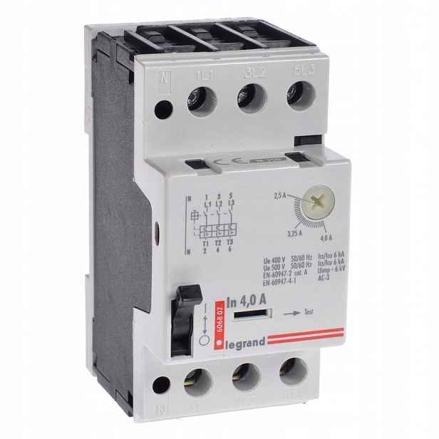 Motorový spínač M250 4 (2,5A-4A) Legrand