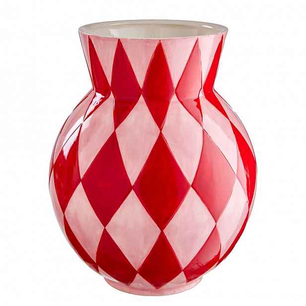 Butlers HOLY MOLY Váza 32 cm - červená/růžová