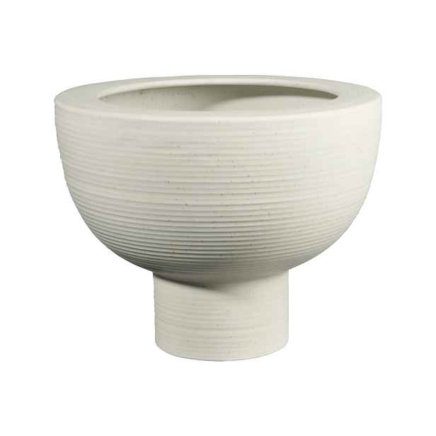 Kameninový květinář výška 24 cm MIDORO ASA Selection - bílý
