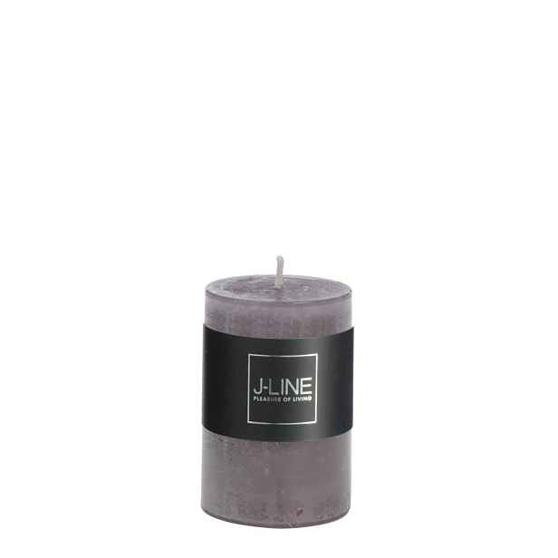 Šedá svíčka Granite válec S - Ø 5*7,5 cm/18h J-Line by Jolipa