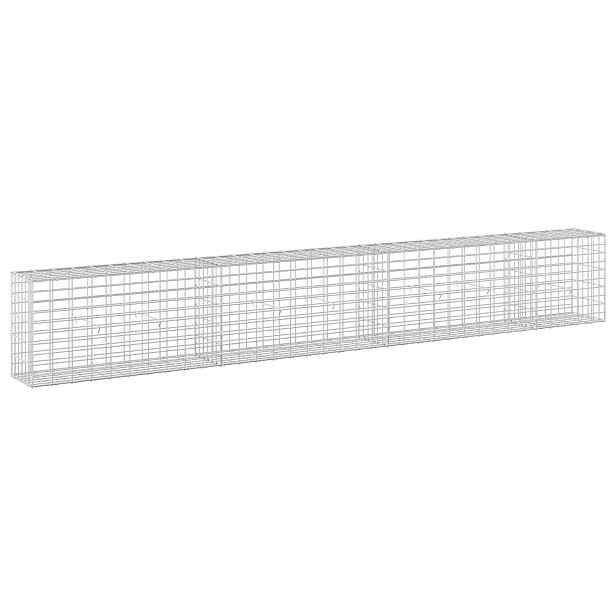 vidaXL Gabion s drátem 5 mm a síťkou 5x10 cm 350x30x50 cm