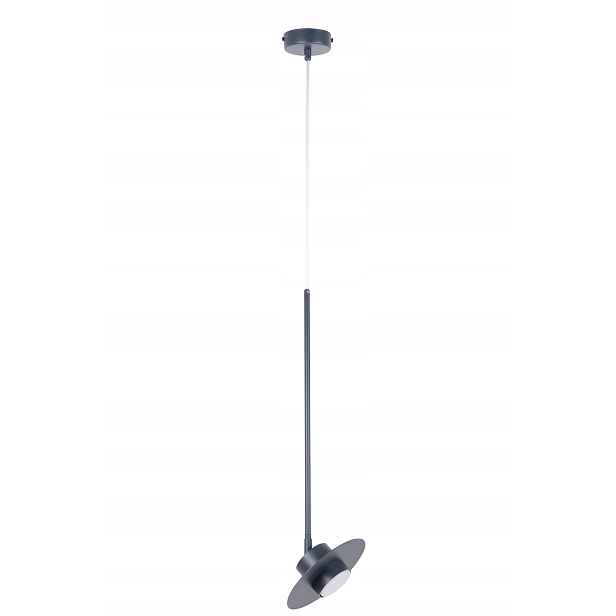 Závěsná lampa grafitová kulatá 20 cm pohyblivá nad kuchyňským stolem Sigma