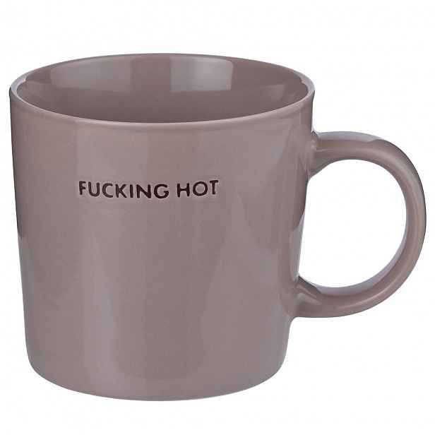 Butlers GOOD VIBES Hrnek "Fucking Hot" 400 ml - fialová