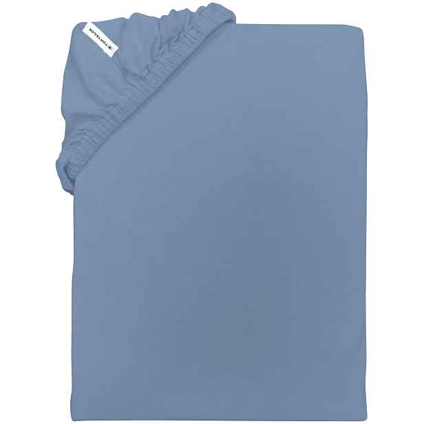 TOM Tailor Napínací prostěradlo Jersey, 90-100 x 200 cm (modrá)