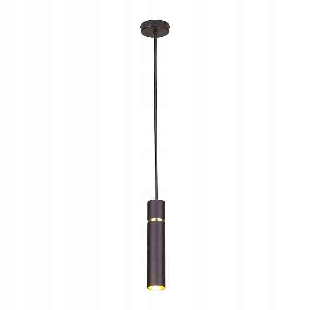 Závěsná lampa Eko-Light Lynx Tuba E14 40W Černá Zlatá Mosaz Salon Sopel