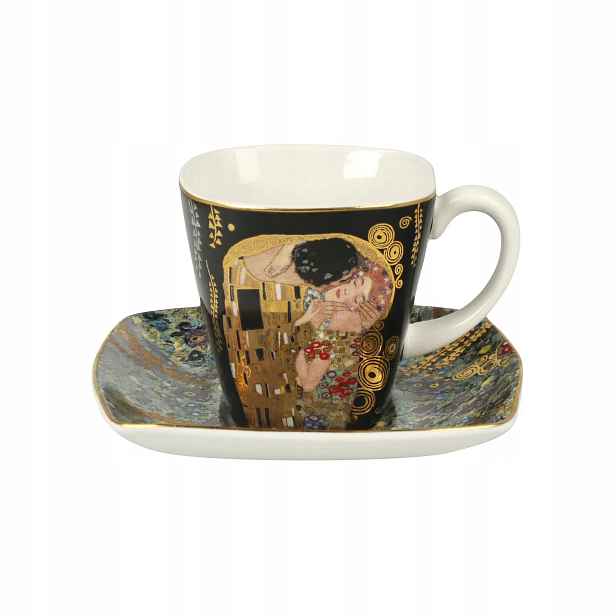 Gustav Klimt Polibek Šálek espressa Goebel