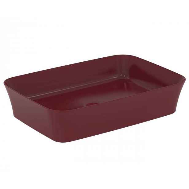 Ideal Standard Ipalyss - Umyvadlo na desku, 55x38 cm, bez přepadu, Pomegranate E2076V6