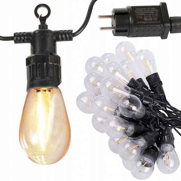 LED světelná zahradní girlanda LUCENT, 20 m
