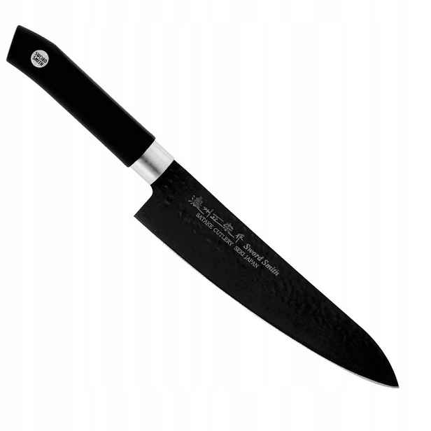 Satake Sword Smith Black Japonský Nůž pro šéfkuchaře 56-58 Hrc 21 cm
