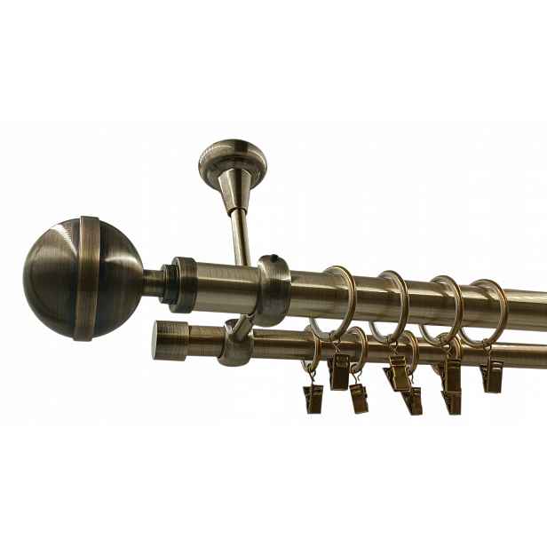 Garnýž 25+19 mm Zlato Antik 140 Elegant