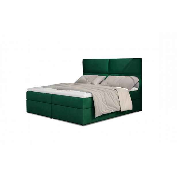 Boxspring PILANSI 04 160x200, zelená látka