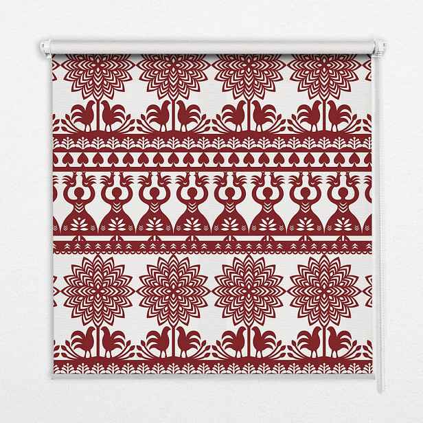 TULUP VNITŘNÍ roleta - okenní roleta - roleta - 100x180 cm - Hnědý vzor