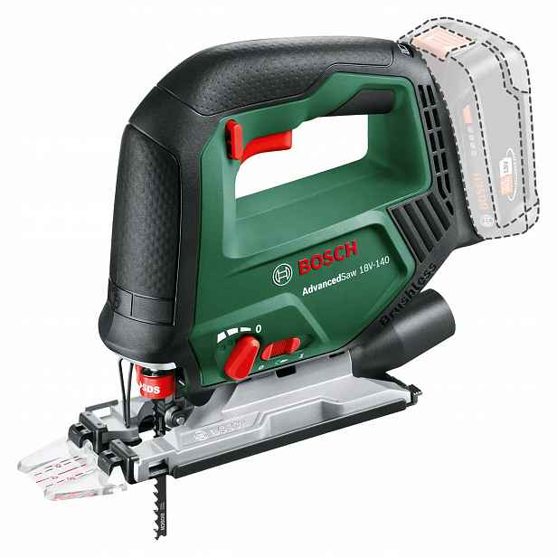 Akumulátorová přímočará pila 140 mm AdvancedSaw 18V-140 Bosch 2x2,5 Ah