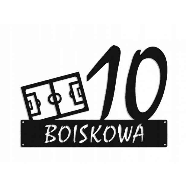 Číslo Na Dům 60 cm Tabule Adresa Ocel 2 mm Grafika 5242