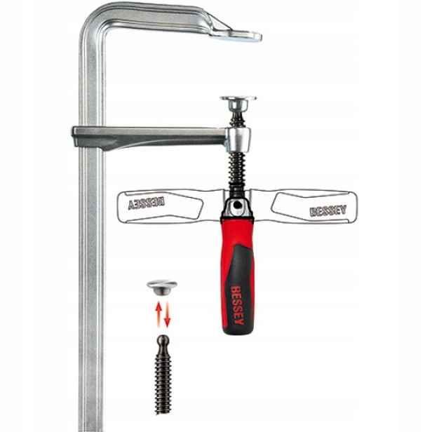 Ocelová zámečnická svěrka 250x120 mm Bessey GZ25KG